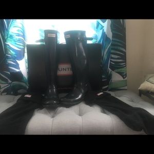 Hunter winter rain boots
